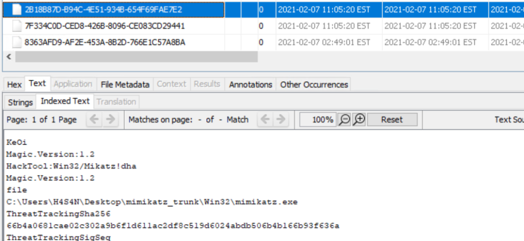 defender logs in Autopsy