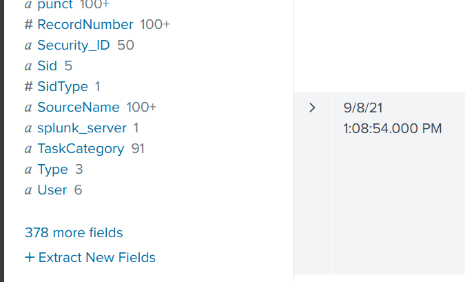 adding more fields to splunk search