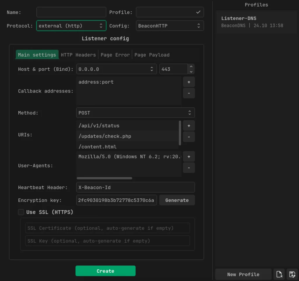 Adaptix C2 Architecture: Configuring Command & Control Listeners ...